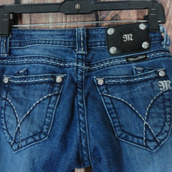 Miss Me Signature Boot Cut Slim Fit Stretch Women Denim Jeans Sz 26 - Picture 4 of 5